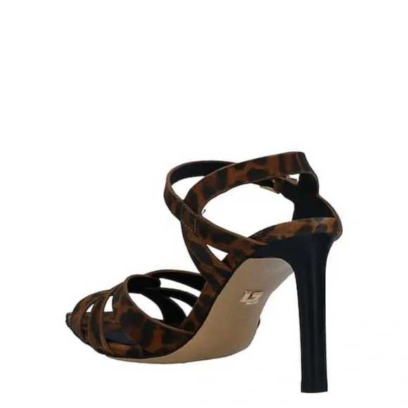 Lola Cruz Leopard Print Sandals YSL Tribute Inspired Size- 10 / 40EU - Picture 4 of 7